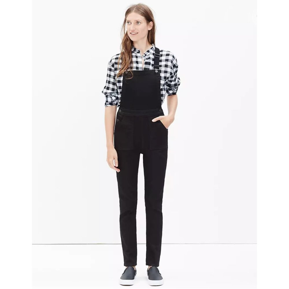 Madewell Black Overalls
